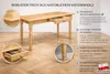 Esstisch mit Schublade Küchentisch Tisch Kiefer massiv Produktbild-Vorschau 6