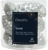 Christbaumschmuck Zapfen 6cm Glas 12 Stück - Winterweiß Produktbild-Vorschau 2