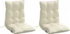 vidaXL Niedriglehner-Auflagen 2 Stk. Creme Oxford-Gewebe Produktbild-Vorschau 3