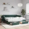 Tagesbett Ausziehbar mit Schubladen Dunkelgrün 90x200 cm Produktbild-Vorschau 2