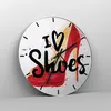 Wanduhr - Rund - Glasuhr - Schuh Ferse Frau Mode - 40x40cm Produktbild-Vorschau 4
