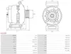 AS-PL A3131PR Lichtmaschine Generator LiMa 140A 12V für VW Produktbild-Vorschau 5