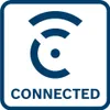 A blue and white graphic with the word "CONNECTED" and a stylized 'C' with Wi-Fi symbols. Voir les images du produit
