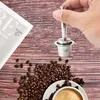 Dvě aplikace Nerezové plnitelné kávové kapsle Opakovaně Náhled obrázku produktu 5
