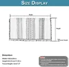 Scheibengardinen Modern 150x91cm, Bistrogardine Boho Produktbild-Vorschau 7