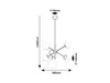Rabalux 72194 Pendelleuchten Meduza E14 6x MAX 20 Metall Produktbild-Vorschau 5