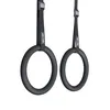 Two gymnastic rings hanging from straps against a white background. Produktbild-Vorschau