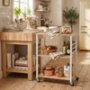 Relaxdays Küchenwagen, 3 Ebenen, mit 6 Haken, Metall, Produktbild-Vorschau 2