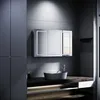 SONNI Armoire de toilette en inox avec tablette et Voir les images du produit 3