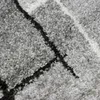 Moderner Wohnzimmerteppich mit abstrakten Quadraten schwarz Produktbild-Vorschau 2