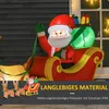 HOMCOM Aufblasbarer Weihnachtsmann mit Rentieren, 6 LEDs, Produktbild-Vorschau 5