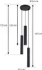 Lindby Hängeleuchte Joffrey, Ø 24 cm, schwarz, 3-flg., GU10 Produktbild-Vorschau 4