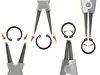 4 Stück Sprengringzangen Set Sicherungsring Zange Produktbild-Vorschau 4