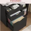 WOLTU Rollcontainer, Aktenschrank mit 3 Schubladen, 5 Produktbild-Vorschau 9