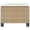 The Living Store 3-tlg. Bistro-Set mit Kissen Beige Poly Produktbild-Vorschau 8