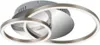A modern LED ceiling light with three intertwined rings. Produktbild-Vorschau