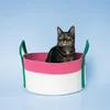 Coockoo Katzenkorb Binge rosa/grün, Maße: 44 x 44 x 20 cm Produktbild-Vorschau 2
