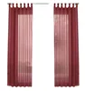 2er-Pack Gardinen Transparent Vorhang Set Wohnzimmer Voile Produktbild-Vorschau 2