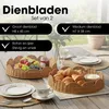 Mica Decorations Eleta Rond Dienblad - Set van 2 - Productafbeelding-voorbeeld 2
