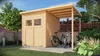 Gartenhaus Marksburg 2 mit Anbau 14 mm natur Produktbild-Vorschau 15