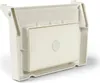 A white plastic skimmer flap for a swimming pool. Produktbild-Vorschau
