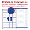 Avery - Etiketten - weiß - A4 (210 x 297 mm) - 100 Stck. Voir les images du produit 10