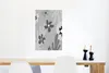 MuchoWow® Poster Hintergrund - Blumen - Schwarz - Weiß Produktbild-Vorschau 5