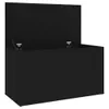 Aufbewahrungstruhe Schwarz 84x42x46 cm Holzwerkstoff Produktbild-Vorschau 8