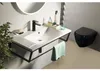 Sapho MARIA wastafel, wit, 90x46 cm, met Gussmarmor blad Productafbeelding-voorbeeld 3