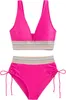 Bikini Set für Damen Highwaist-Bikini-Hose Bauch Kontrolle Produktbild-Vorschau 1
