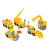 Baufahrzeuge Spielset 5 Teilig Holzfahrzeuge Produktbild-Vorschau 1