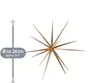 COM-FOUR® 2 kerststerren om op te hangen - kleine en grote Productafbeelding-voorbeeld 5
