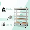 Wózek wielopoziomowy Relaxdays, 5 poziomów, kółka z Podgląd zdjęcia produktu 5
