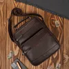 Borsa da uomo in pelle a tracolla marrone Borsa a tracolla Anteprima dell’immagine prodotto 9