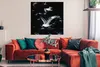 MuchoWow® Poster Vogel - Schwarz - Schwarm 100x100 cm - Produktbild-Vorschau 2