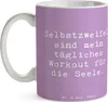 Mr. & Mrs. Panda Kaffeebecher Spruch Selbstzweifel Workout Produktbild-Vorschau 3