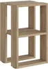 A wooden bedside table with two open shelves, shown against a white background. Náhľad obrázku produktu
