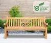 CLP Teakbank Florida teak Größe 180 cm Produktbild-Vorschau 3