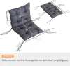 Outsunny 2 cuscini per sedie - Schienale basso - Grigio - Anteprima dell’immagine prodotto 2