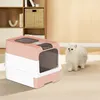 Katzentoilette mit ausziehbarer Schale Doppeltürige Produktbild-Vorschau 3