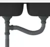 Underside view of a double sink drain system. Náhled obrázku produktu