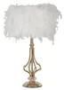 Mauro Ferretti Tarty Stolná lampa E27 25x54 cm bielo-zlatá Náhľad obrázku produktu 2