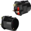 Intirilife 4x Steckdosen Adapter in SCHWARZ – 4er Set UK Produktbild-Vorschau 2