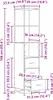 vidaXL Badezimmermöbel-Set Artisan-Eiche 35 x 37,5 x 166 cm Produktbild-Vorschau 7
