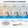 Smart Deckenventilator mit Licht und Fernbedienung Produktbild-Vorschau 2