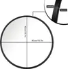 A circular mirror with dimensions indicated by lines and text. Produktbild-Vorschau