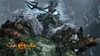 A scene from the video game God of War 3 Remastered, featuring a large mythological creature and a character wielding a trident. Produktbild-Vorschau