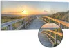 DEQORI Hybrid Leinwand Bild 125x50 cm 'Dünenweg zum Meer' Produktbild-Vorschau 1
