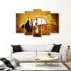 5-teiliges leinwandbild afrika frauen landschaft 150x100 cm Produktbild-Vorschau 3