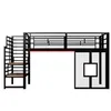 Merax Etagenbett Hochbett 90x200, mit Treppe, Stauraum, Produktbild-Vorschau 6